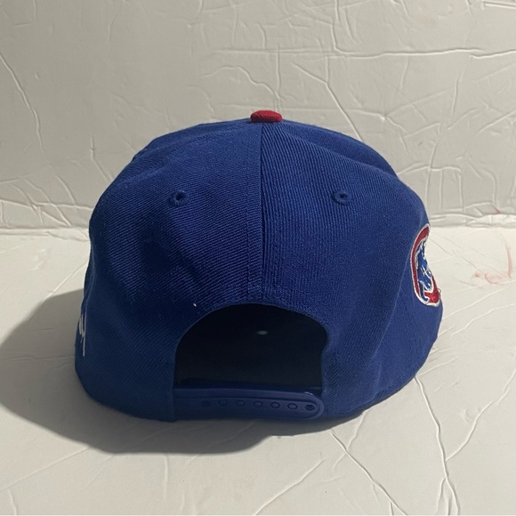 ‘47 Brand Captain Snapback Cubs Blue And Red Fuzzy One Size Fits All Unisex Hat - Picture 3 of 6